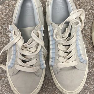 Tory Burch sport blue suede sneaker